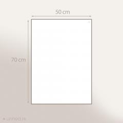 Lot de 2 torchons de cuisine toile 50x70 cm LINE rose/orange