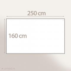 Nappe rectangle 160X250 cm DIABOLO bleu Canard traitement teflon
