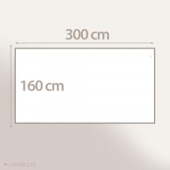 Nappe rectangle 160x300 cm DIABOLO marron Tourterelle traitement teflon