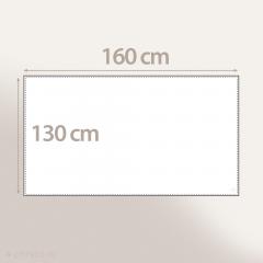 Nappe rectangulaire 160x130cm antitaches collection BALANCE couleur gris