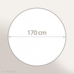Nappe ronde 170 cm 100% coton enduction acrylique COLIBRI ecru