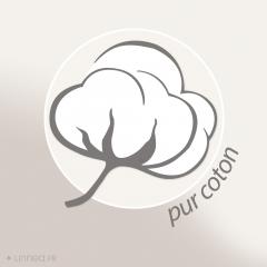 Parure de bain 7 pièces collection ORLA pur coton avec picueta bleu