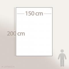 Plaid en polyester 150x200 cm WEEK-END double face gris plomb