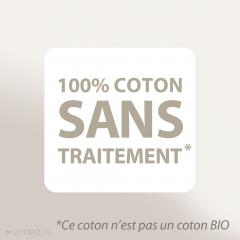 Protège matelas 160x200 cm Bonnet 30cm - AUBIN 100% coton gratté 2 faces, environ 220g/m²