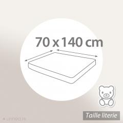 Protège matelas imperméable 70x140 cm bonnet 15cm ARNON molleton 100% coton contrecollé polyuréthane
