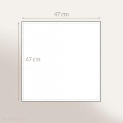 Serviette de table en 100% coton 47x47 cm LUEUR D'HIVER Bleu ardoise