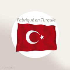 Taie d'oreiller 65x65 cm coton POPPY blanc