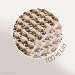 Taie d'oreiller uni 50x70 cm 100% lin lavé SONATE vert Thym