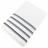 Drap de douche 70x140 cm pur coton collection SERATA blanc bleu
