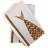 Lot de 2 torchons de cuisine éponge 50x50 cm collection MARIS jaune