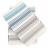 Lot de 2 torchons de cuisine toile 50x70 cm collection LINE bleu/vert