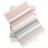 Lot de 2 torchons de cuisine toile 50x70 cm LINE rose/orange