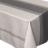Nappe rectangle 150x200 cm imprimée 100% polyester BISTROT gris Charbon