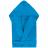Peignoir à capuche adulte COOL coton M velours bleu Turquoise