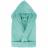 Peignoir à capuche adulte COOL coton M velours vert Aguaverde