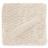 Plaid 130x170 cm LEMMING en velours jacquard de polyester blanc Craie